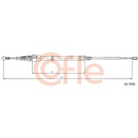 Telco Skoda Octavia Handbrake Cable - Rear | 10.7505 | GSF Car Parts