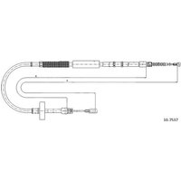 Telco Audi A4 Handbrake Cable - Left Hand | 10.7537 | GSF Car Parts