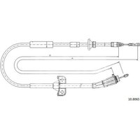 Telco Handbrake Cable for Volvo S60 - Rear | 10.8065 | GSF Car Parts