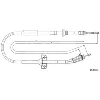 Telco Volvo Xc70 Cross Country Handbrake Cable - Rear | 10.8185 | GSF Car Parts