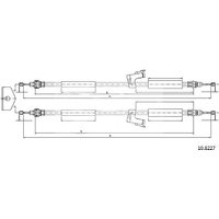 Telco Handbrake Cable for Volvo C70 - Rear | 10.8227 | GSF Car Parts
