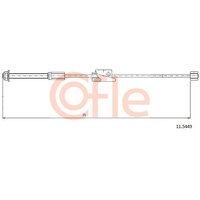 Telco Ford Fusion Handbrake Cable - Front | 11.5449 | GSF Car Parts