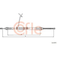 Telco Ford Transit Handbrake Cable - Left Hand | 11.5573 | GSF Car Parts