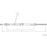 Telco Ford Transit Handbrake Cable - Left Hand | 11.5575 | GSF Car Parts