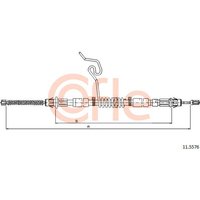 Telco Handbrake Cable for Ford Transit - Right Hand | 11.5576 | GSF Car Parts