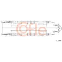 Telco Handbrake Cable for Vauxhall And Opel Combo - Rear | 11.5764 | GSF Car Parts