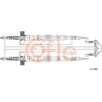 Telco Handbrake Cable for Vauxhall And Opel Zafira - Rear | 11.5861 | GSF Car Parts