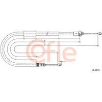 Telco Handbrake Cable for Renault Modus - Right Hand | 11.6571 | GSF Car Parts