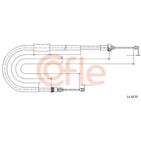 Telco Handbrake Cable for Renault Clio - Right Hand | 11.6575 | GSF Car Parts