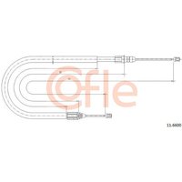 Telco Renault Clio Handbrake Cable - Left Hand | 11.6600 | GSF Car Parts