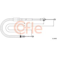 Telco Handbrake Cable for Renault Modus - Right Hand | 11.6663 | GSF Car Parts