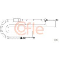 Telco Renault Modus Handbrake Cable - Left Hand | 11.6664 | GSF Car Parts