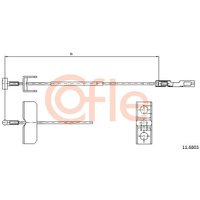 Telco Vauxhall And Opel Sintra Handbrake Cable - Centre | 11.6803 | GSF Car Parts