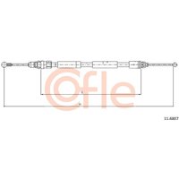 Telco Nissan Primastar Handbrake Cable - Left Hand | 11.6807 | GSF Car Parts