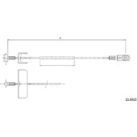 Telco Vauxhall And Opel Sintra Handbrake Cable - Centre | 11.6816 | GSF Car Parts