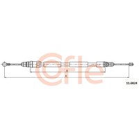 Telco Handbrake Cable - Rear Right Hand | 11.6824 | GSF Car Parts