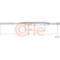 Telco Handbrake Cable for Volkswagen Jetta - Rear | 11.704 | GSF Car Parts