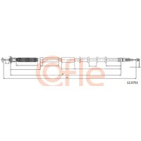 Telco Alfa Romeo Mito Handbrake Cable - Left Hand | 12.0753 | GSF Car Parts