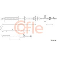 Telco Renault Megane Scenic Clutch Cable | 15.3134 | GSF Car Parts