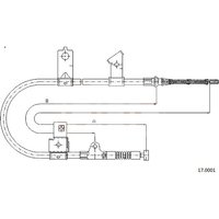 Telco Nissan Micra Handbrake Cable - Right Hand | 17.0001 | GSF Car Parts