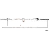 Telco Handbrake Cable for Nissan Micra - Right Hand | 17.0007 | GSF Car Parts