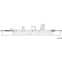 Telco Handbrake Cable for Nissan Qashqai - Right Hand | 17.0328 | GSF Car Parts