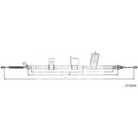 Telco Handbrake Cable for Nissan X-Trail - Right Hand | 17.0330 | GSF Car Parts