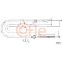 Telco Handbrake Cable for Toyota Yaris - Right Hand | 17.1077 | GSF Car Parts