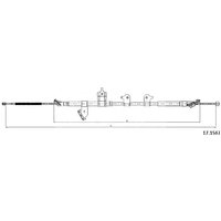 Telco Toyota Rav 4 Handbrake Cable - Right Hand | 17.1567 | GSF Car Parts