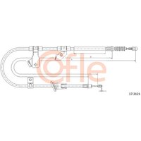 Telco Handbrake Cable for Mitsubishi Colt - Right Hand | 17.2121 | GSF Car Parts