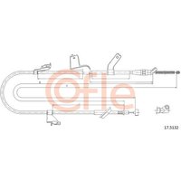 Telco Handbrake Cable for Suzuki Swift - Right Hand | 17.5132 | GSF Car Parts