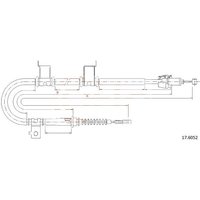 Telco Handbrake Cable for Kia Ceed - Left Hand | 17.6052 | GSF Car Parts