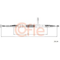 Telco Handbrake Cable - Left Hand | 251.34 | GSF Car Parts