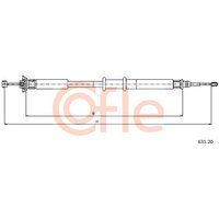 Telco Fiat Grande Punto Handbrake Cable - Rear | 631.20 | GSF Car Parts