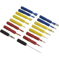 SEALEY Test Lead Connector Set 16Pc | TLCS01 | GSF Car Parts