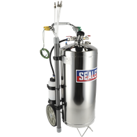 SEALEY Air Operated Fuel Drainer 40L Stainless Steel | TP200S | GSF Car Parts