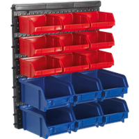 SEALEY Bin Storage System Wall Mounting 15 Bins | TPS1569WM | GSF Car Parts