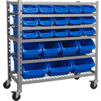 SEALEY Mobile Bin Storage System 22 Bins | TPS22 | GSF Car Parts