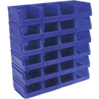 SEALEY Plastic Storage Bin 105 X 165 X 85mm - Blue Pack Of 24 | TPS224B | GSF Car Parts