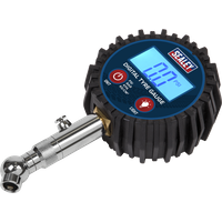SEALEY Digital Tyre Pressure Gauge With Swivel Head & Quick Release | TST001 | GSF Car Parts