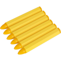 SEALEY Tyre Marking Crayon - Yellow Pack Of 6 | TST14 | GSF Car Parts