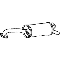 A2A Toyota Yaris Rear Box/silencer | GSF Car Parts