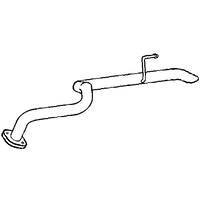 Exhaust Pipe A2a Fits: TOYOTA LAND CRUISER