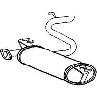 A2A Toyota Celica Rear Box/silencer | GSF Car Parts