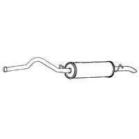 Rear Box/silencer A2a Fits: TOYOTA LANDCRUISER (IMP)