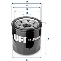 UFI Chevrolet Aveo Oil Filter - Screw On | 23.255.00 | GSF Car Parts