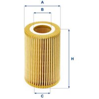 UFI Honda Accord Oil Filter - Insert | 25.074.00 | GSF Car Parts