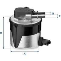 UFI Ford Focus C-Max Fuel Filter - In-Line | 55.170.00 | GSF Car Parts