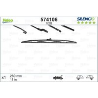 VALEO Wiper Blade - Silencio Standard Bracket Blade 280mm/11In | V28 | GSF Car Parts