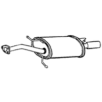 Rear Box/silencer A2a Fits: VOLVO S40